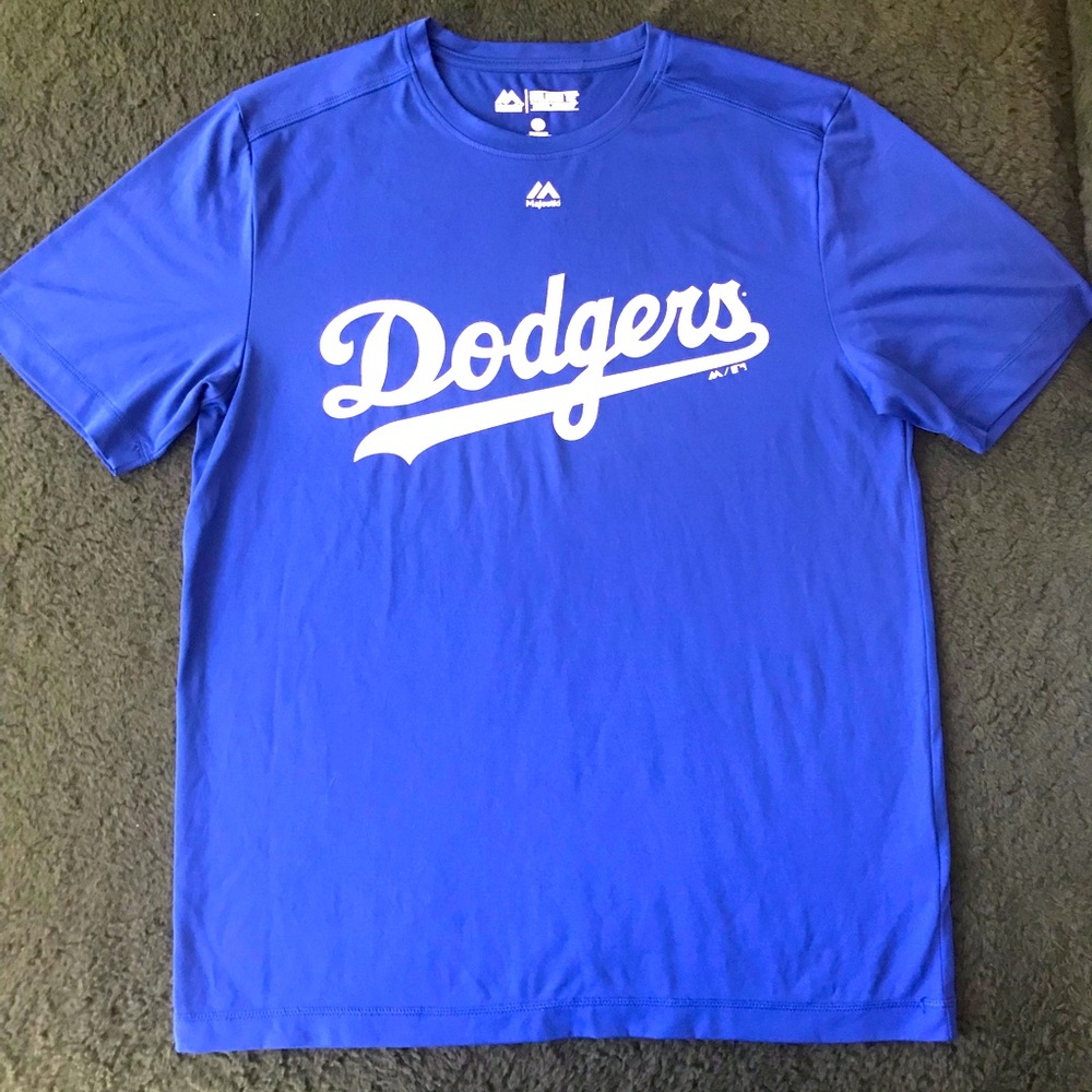 🟧Men’s Majestic Blue Dodgers Men's Shirt